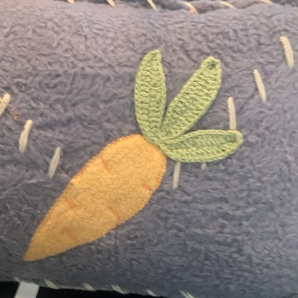 Blue gray Bunny Pillow